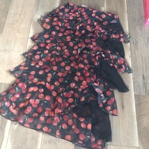 Cherry ruffle skirt